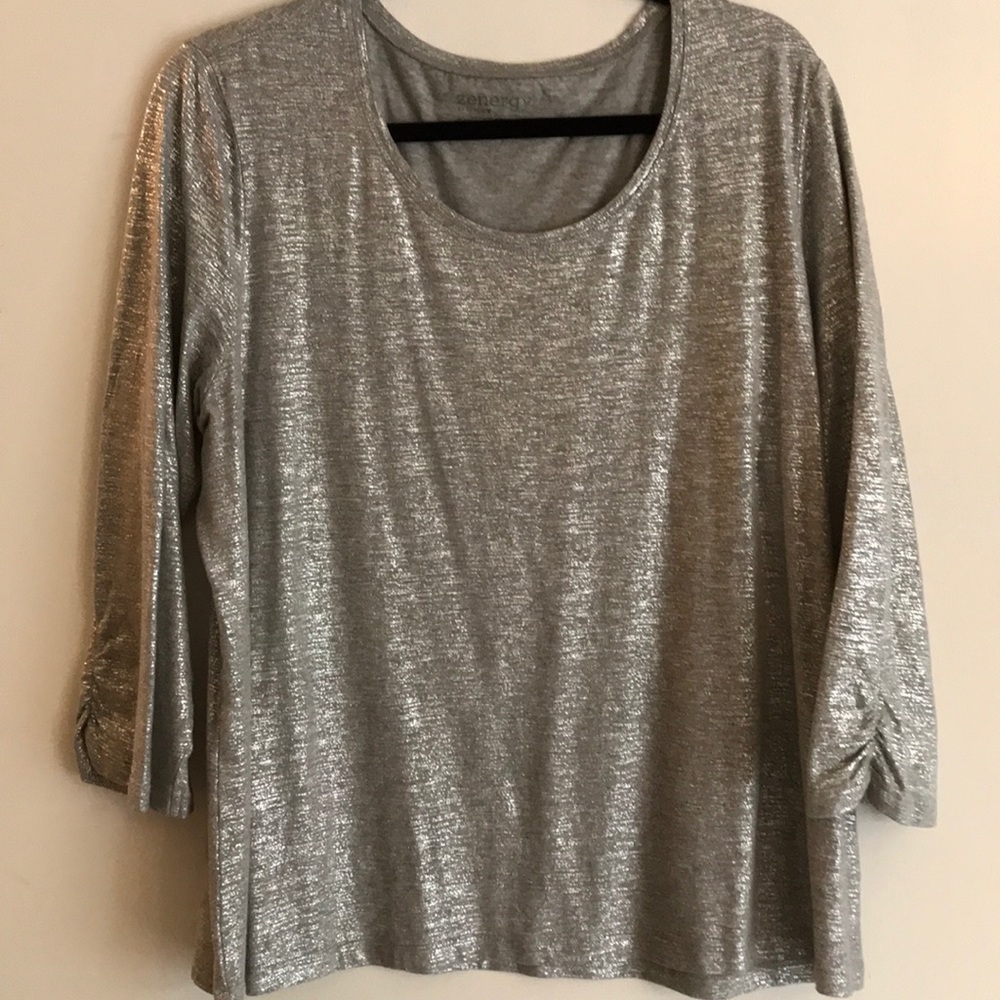 Zenergy top silver metallic